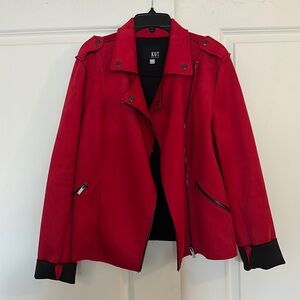 Faux Suede KUT red jacket